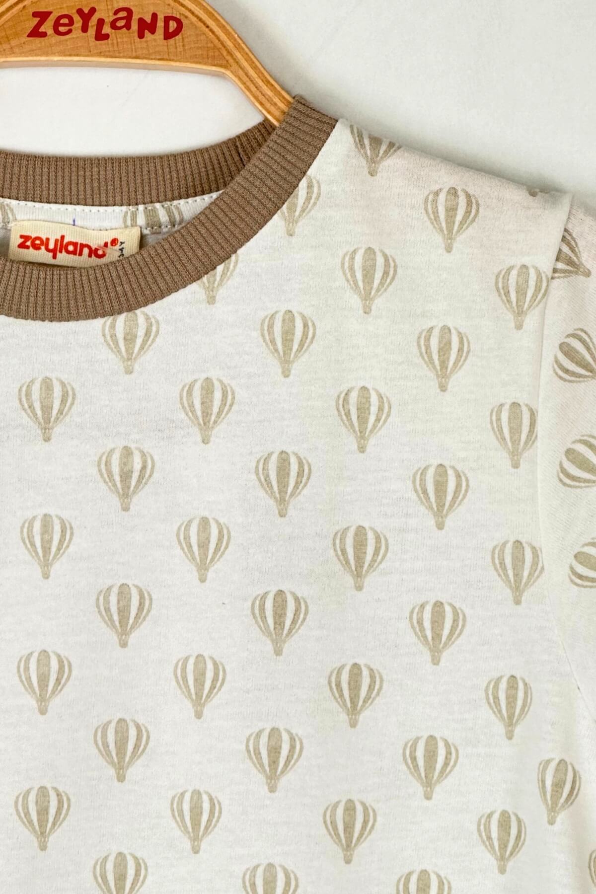 Kiz Erkek Çocuk Balon Baskili  Pijama Takimi