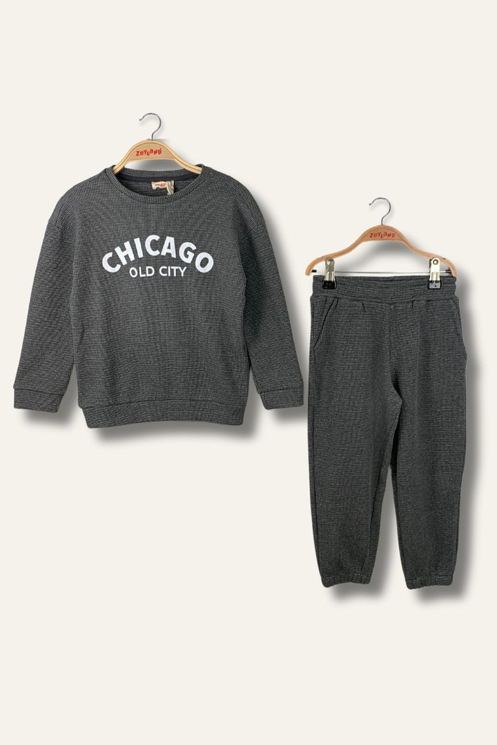 Erkek Çocuk Chicago Baskılı Eşofman Takımı
