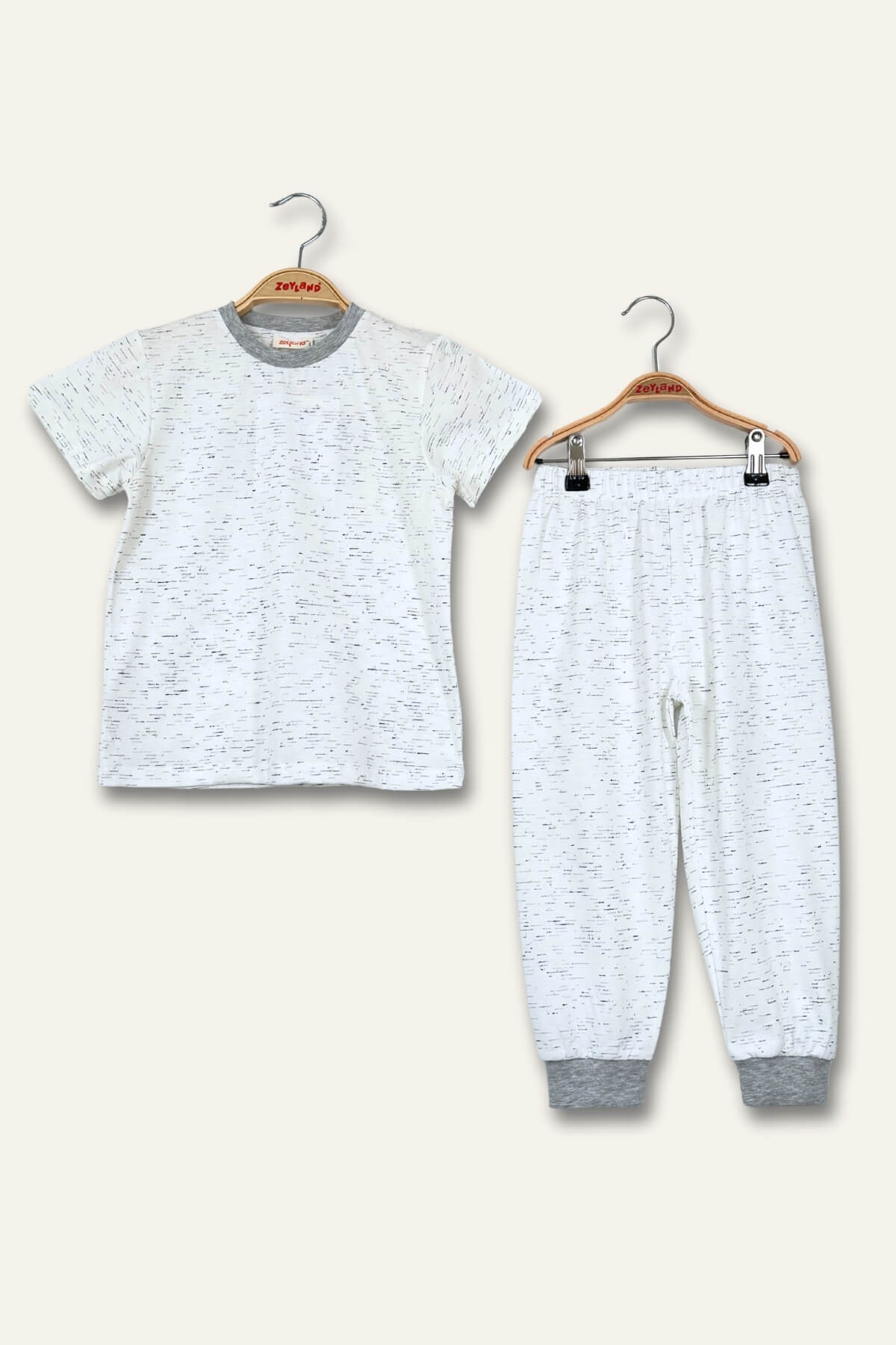 Kiz Erkek Çocuk Kirçilli Pijama Takimi
