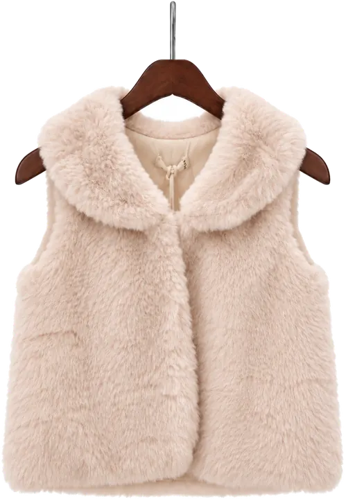 Kız Çocuk Peluş Yelek – önden